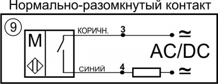Датчик бесконтактный герконовый DGM16-NO-AC-2-PL