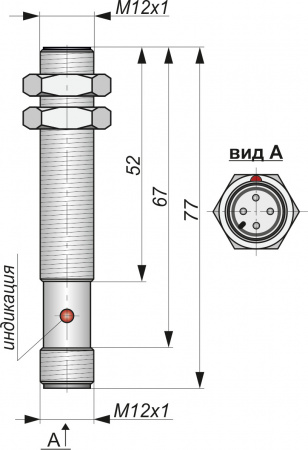 Датчик бесконтактный индуктивный И01-NC-DC-P(Л63)